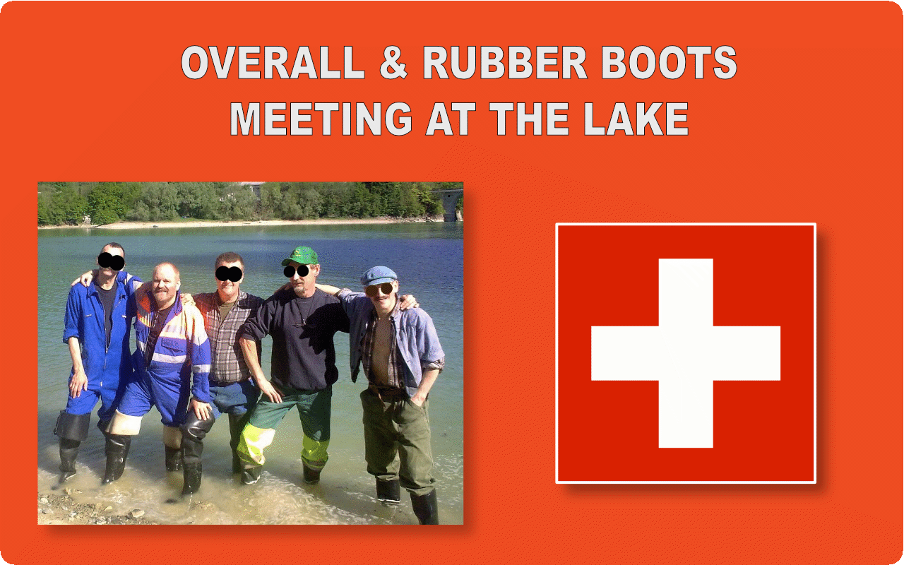 Rubberboots and overall-meeting